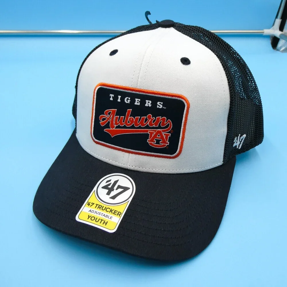'47 Brand Auburn Tigers‎ Youth Hat Boys Black Snapback Trucker Mesh College New